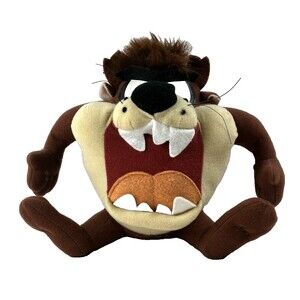 Vintage Looney Tunes Taz Tasmanian Devil Plush - 8” Tall - Classic Collectible